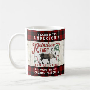Caneca De Café Nome Personalizado Do Armário Rustic Vintage Faze