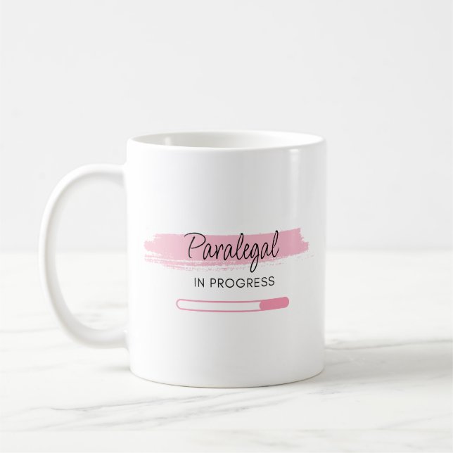 Caneca De Café Nome Personalizado do Coração do Brushsalvaguardar (Esquerda)