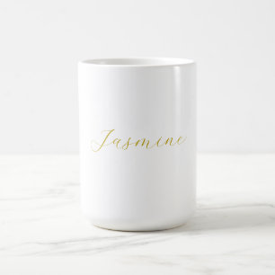 Caneca De Café Nome Personalizado do Profissional de Caligrafia D