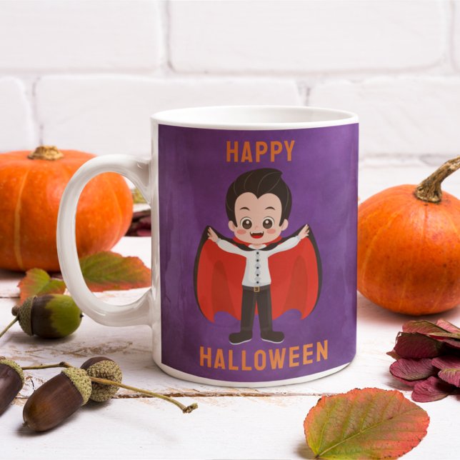 Caneca De Café Nome Personalizado do Vampiro de Figurino de Hallo (Criador carregado)