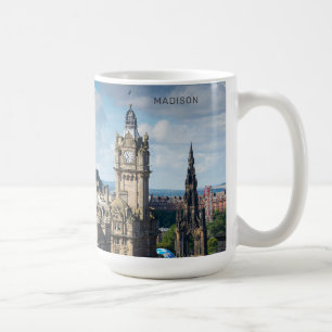 Caneca De Café Nome Personalizado Edinburgh Scotland