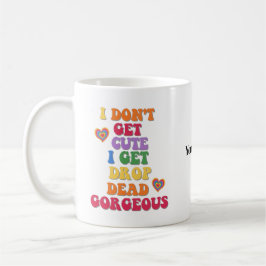Caneca De Café Nome personalizado Engraçado LGBTQ Orgulho LGBTQ C