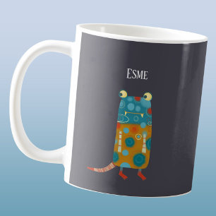 Caneca De Café Nome Personalizado Esme do Monster