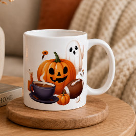 Caneca De Café Nome personalizado fantasma assustador de Hallowee