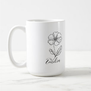 Caneca De Café Nome personalizado Feijão de Brisão de Nascimento