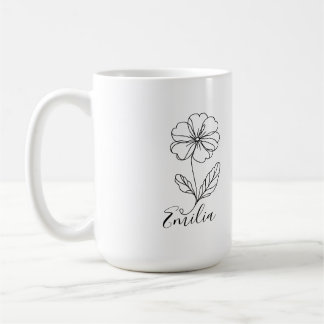 Caneca De Café Nome personalizado Feijão de Brisão de Nascimento