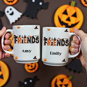 Caneca De Café Nome Personalizado Gráfico de Amigos do Dia das Br