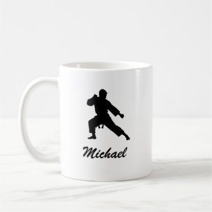 Caneca De Café Nome Personalizado Karate / Taekwondo / Judô