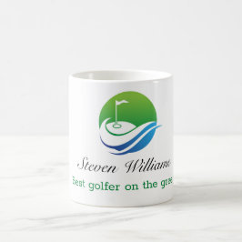 Caneca De Café Nome Personalizado - Melhor Golfer Coffee Mug