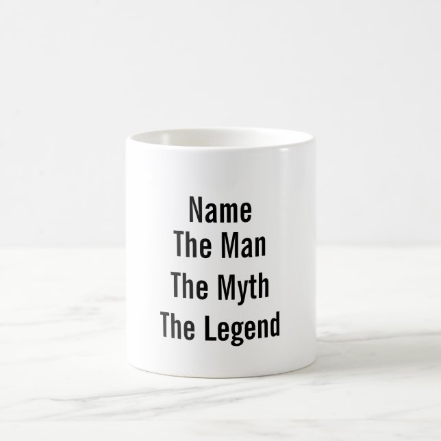 Caneca De Café Nome Personalizado O Homem O Mito A Legenda (Centro)