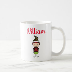 Caneca De Café nome personalizado personalizado de feriado natal