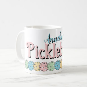 Caneca De Café Nome Personalizado "Pickleballer" Pickleball paste