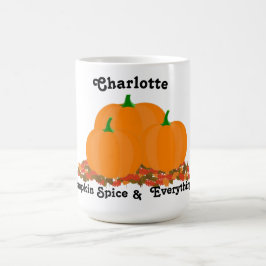 Caneca De Café Nome Personalizado Pumpkin Especializa Tudo