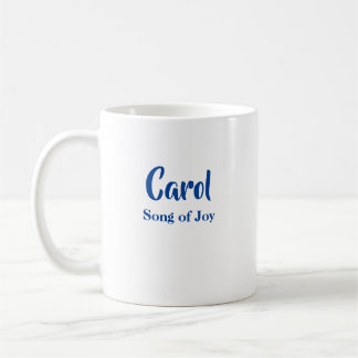 Caneca De Café Nome Personalizado Significa Nome Carol Mug