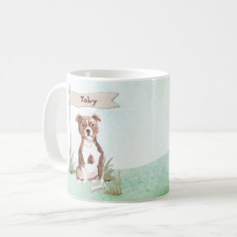 Caneca De Café Nome personalizado Staffordshire Bull Terrier Pet