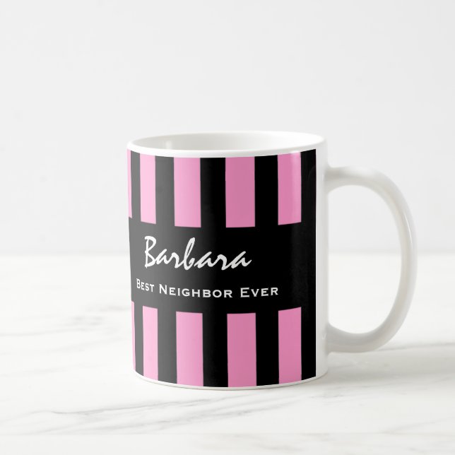 Caneca De Café Nome Personalizado V23 da Melhor VIZINHANÇA Alguma (Direita)