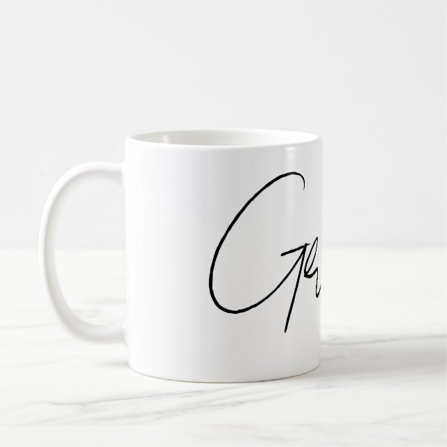 Caneca De Café Nome Personalizável  (Esquerda)