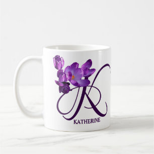 Caneca De Café Nome personalizável de Katherine, Trendência de fl
