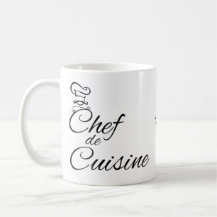 Caneca De Café Nome Personalizável do Chef de Cuisine