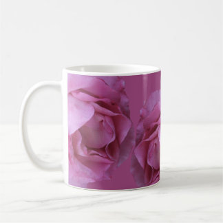 Caneca De Café Nome personalizável Karen bonito rosa rosa floral