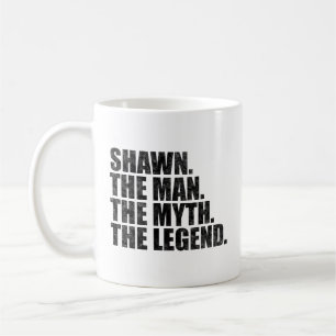 Caneca De Café Nome Shawn, Shawn O Homem O Mito A Lenda