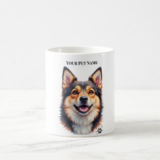 Caneca De Café Nome Simples Moderno de Pet & Design Personalizado