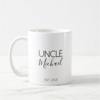 Nome Tio Gravidez Anúncio Presente Café Mug