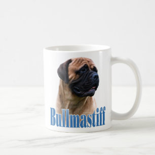 Caneca De Café Nome (vermelho) de Bullmastiff