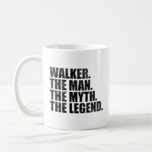 Caneca De Café Nome Walker, Walker O Homem O Mito A Lenda