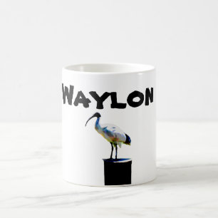 Caneca De Café Nome Waylon com frango Caixa, Mug Café