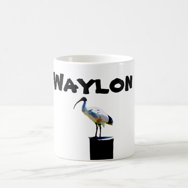 Caneca De Café Nome Waylon com frango Caixa, Mug Café (Centro)