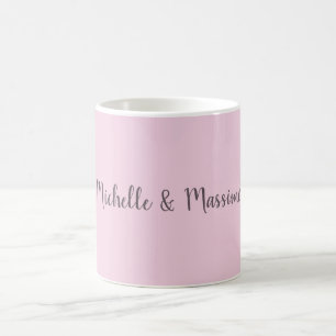 Caneca De Café Nomes de Casais Clássicos Únicos Profissionais