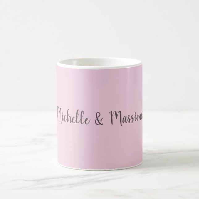 Caneca De Café Nomes de Casais Clássicos Únicos Profissionais (Centro)