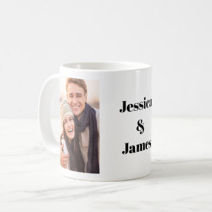 Caneca De Café Nomes de Fotografias da Família