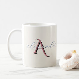 Caneca De Café Nomes de Monograma Personalizado Presente para Cas