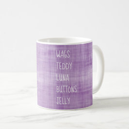 Caneca De Café Nomes de PET da família Decoração de manutenção de