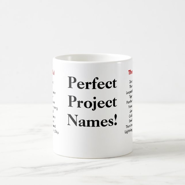 Caneca De Café Nomes perfeitos do projeto - para serir todos os (Centro)