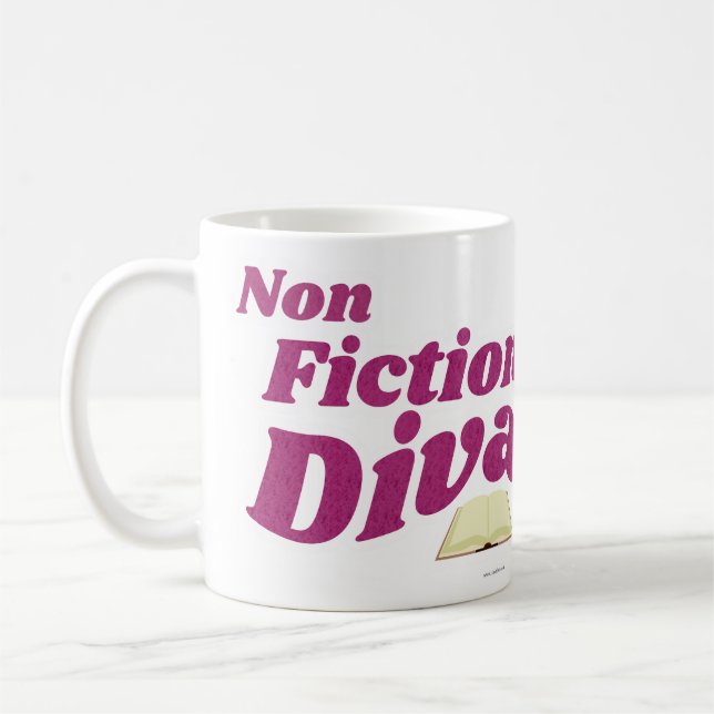 Caneca De Café Non-Fica Diva Sassy Art Slogan (Esquerda)