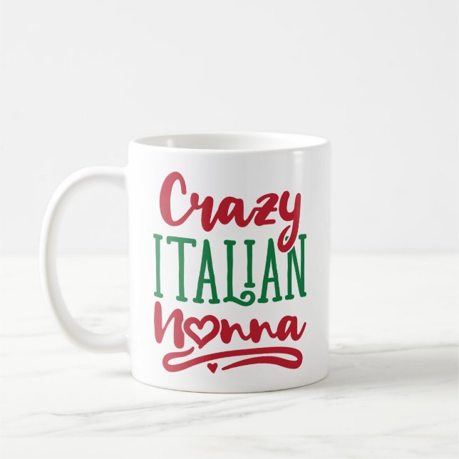 Caneca De Café Nonna italiana louca (Esquerda)