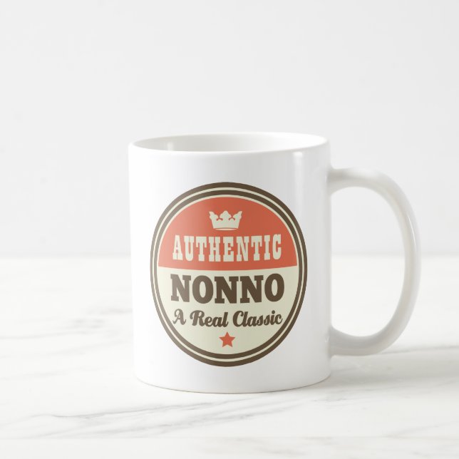 Caneca De Café Nonno autêntico um clássico real (Direita)