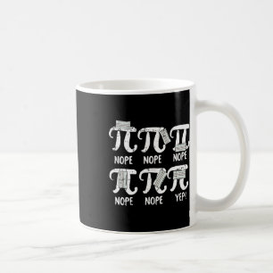 Caneca De Café Nope Pi Day Engraçado Professor de Máscara Engraça