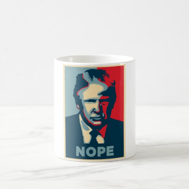 Caneca De Café nope trump gay (Centro)