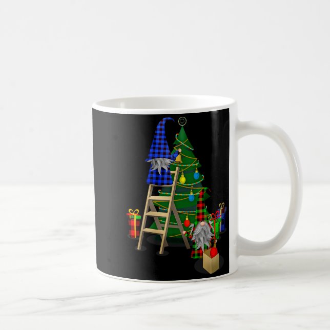 Caneca De Café Nordic Gnomes Winter Christmas Swediomte Elves  (Direita)