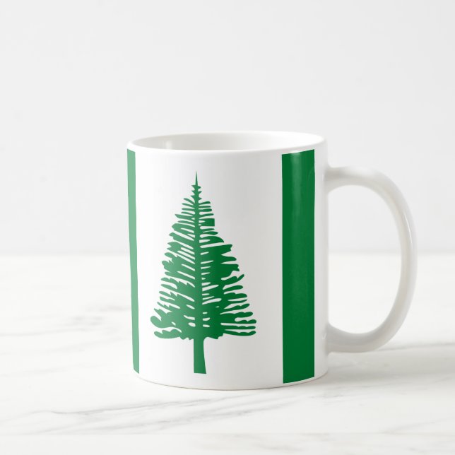 Caneca De Café Norfolk Island Flag Mug (Direita)