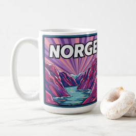 Caneca De Café Norge Norwegian Geirangerfjords Coffee Mug