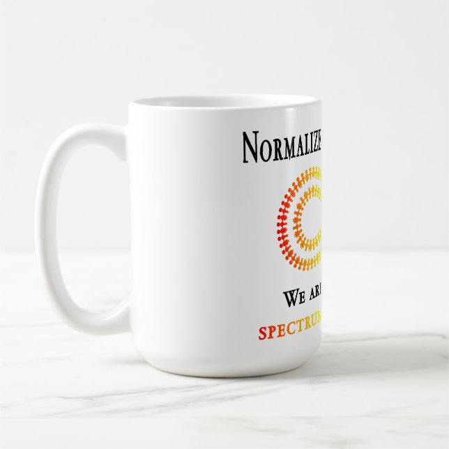 Caneca De Café Normalizar a Neurodiversidade (Esquerda)