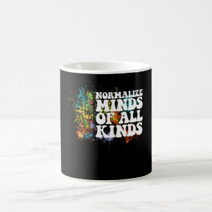 Caneca De Café Normalizar as mentes de todos os tipos de consciên