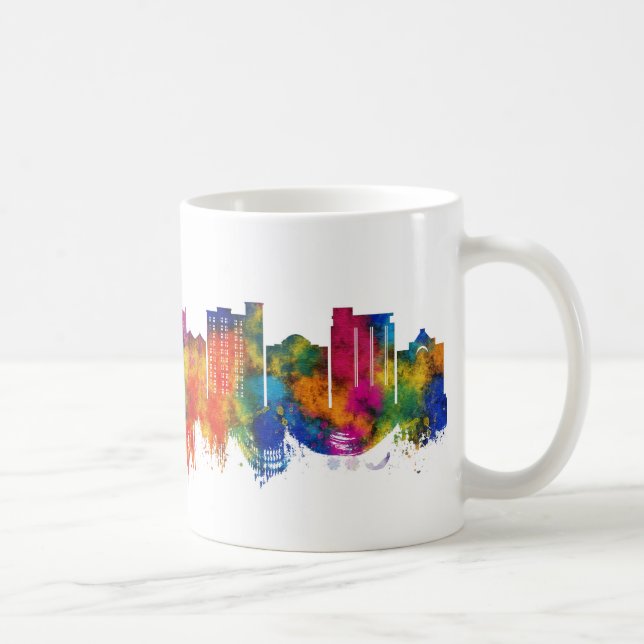 Caneca De Café Norman Oklahoma Skyline (Direita)