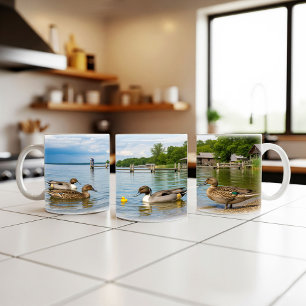 Caneca De Café Norte Pintail Dups Digital Mug Wrap Design