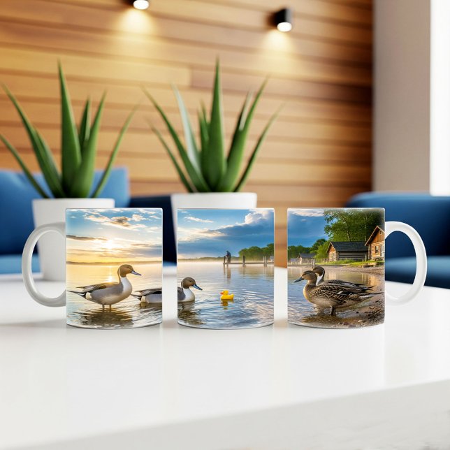 Caneca De Café Norte Pintail Dups Digital Mug Wrap Design (Criador carregado)